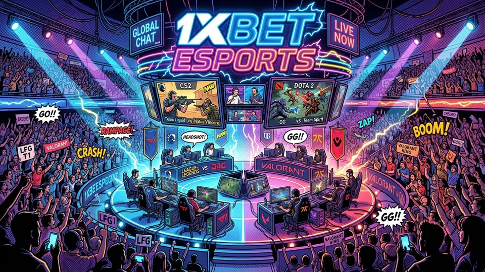 1xBet Esports Official Verified Arena Banner
