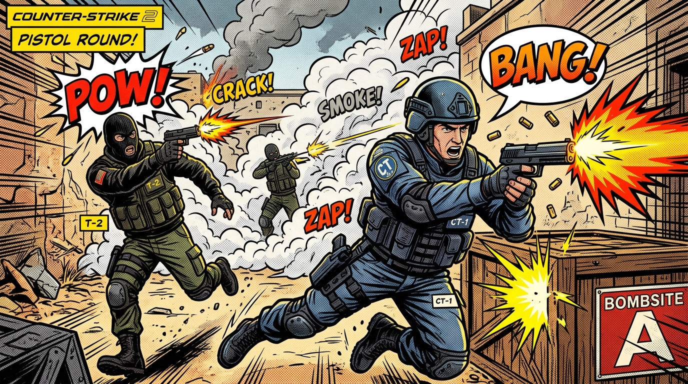 CS2 Pistol Round Action and Tactical Bomb Defusal Betting