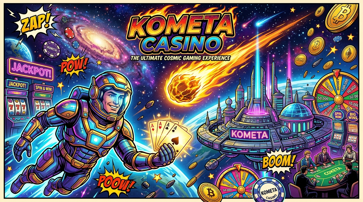 Kometa Casino Official Interface Showcase — 255% Bonus up to €650 & 200 Free Spins