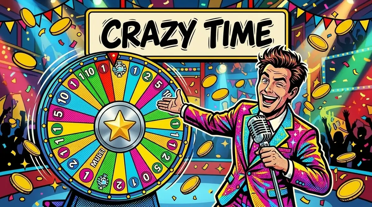 Crazy Time Live Casino Game Show Cover