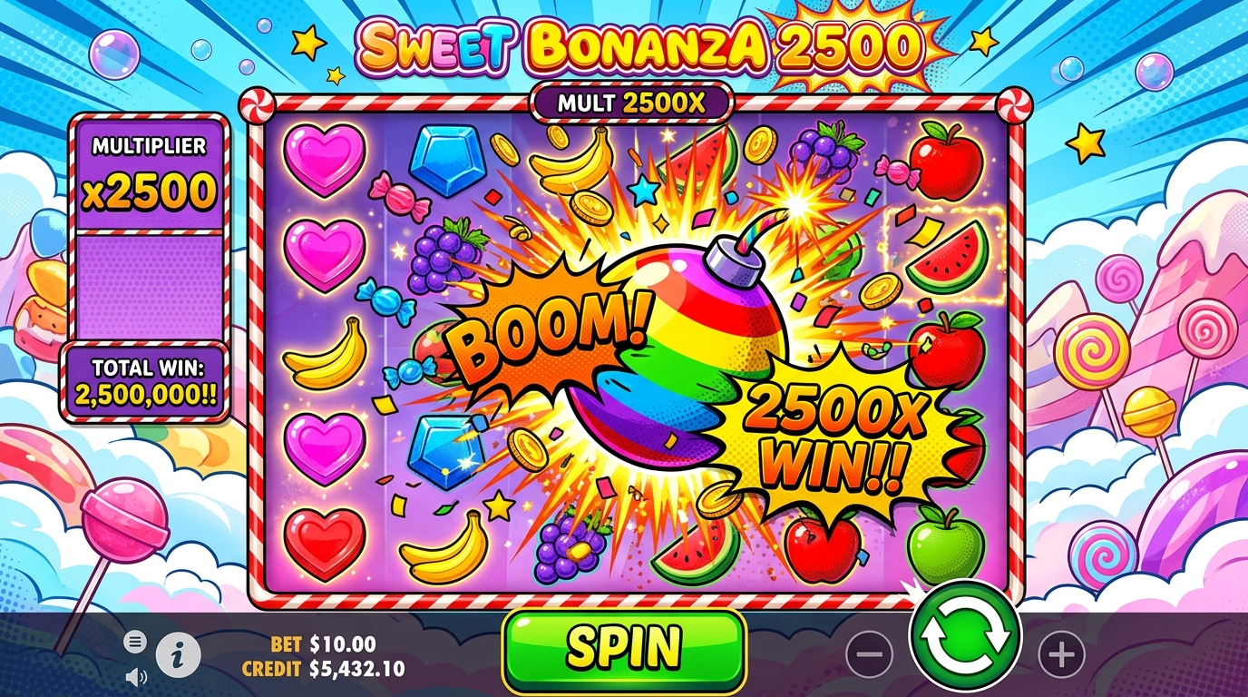 Sweet Bonanza 2500 2500x Super Multiplier Bomb Feature