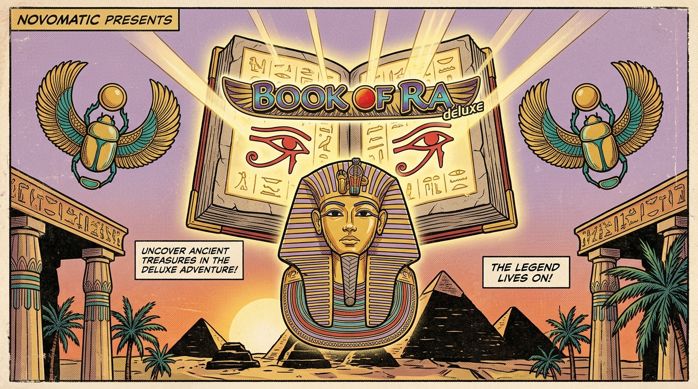 Book of Ra Deluxe Pharaoh Gold and Mystic Book Artwork