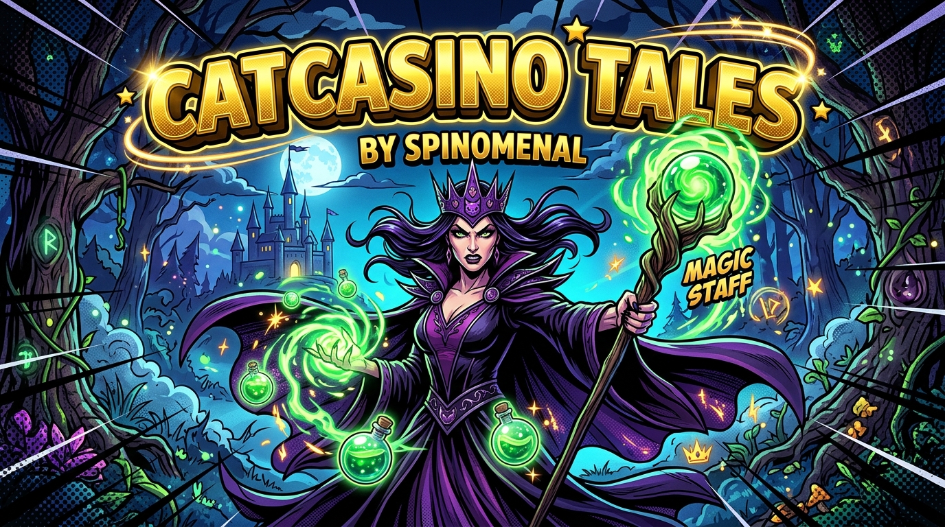 CatCasino Tales Spinomenal Magic Witch Wilds Feature