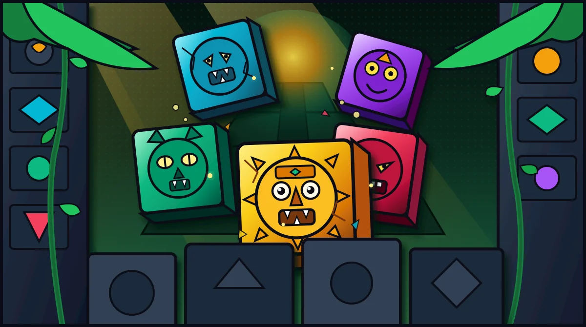 Gonzo's Quest NetEnt slot artwork with a golden stone mask